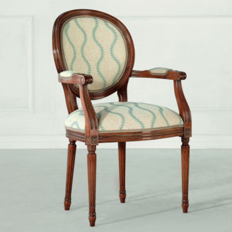 Luigi XVI 119-C kárpitozott barokk karosszék