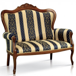 Foglia 209-D két üléses kárpitozott kanapé 06 Barokk kanapék Mobilsedia