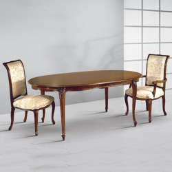 Milly 905-TL ovális barokk étkezõasztal 120cm