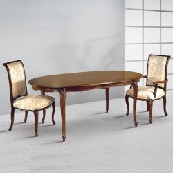 Milly 905-TL ovális barokk étkezõasztal 120cm