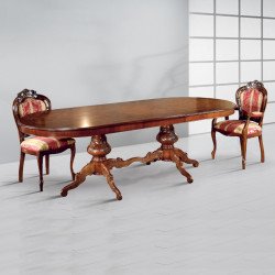 Traforato 912-TR bõvíthetõ ovális barokk étkezõasztal 200-257cm