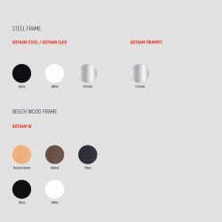 Gotham SL-SG-65 fém vázas bárszék