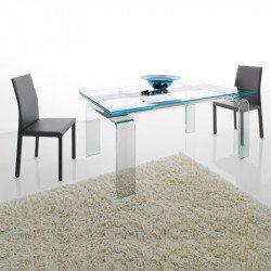Light 200 Glass 390 Bővíthető üvegasztal 200-300x100cm
