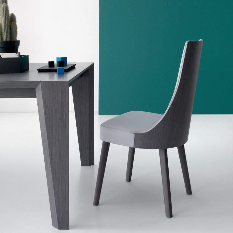 Mila 262 párnázott szék valódi bőr kárpittal