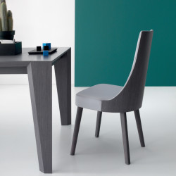 Mila 262 párnázott szék valódi bőr kárpittal 03 Favázas étkezőszékek Olasz modern stílus COMPAR