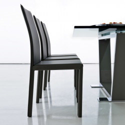 Romina 525 fém vázas szék újrahasznosított bőr kárpittal