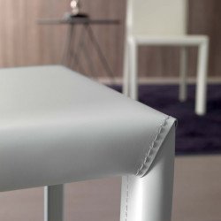 Romina 525 fém vázas szék újrahasznosított bőr kárpittal