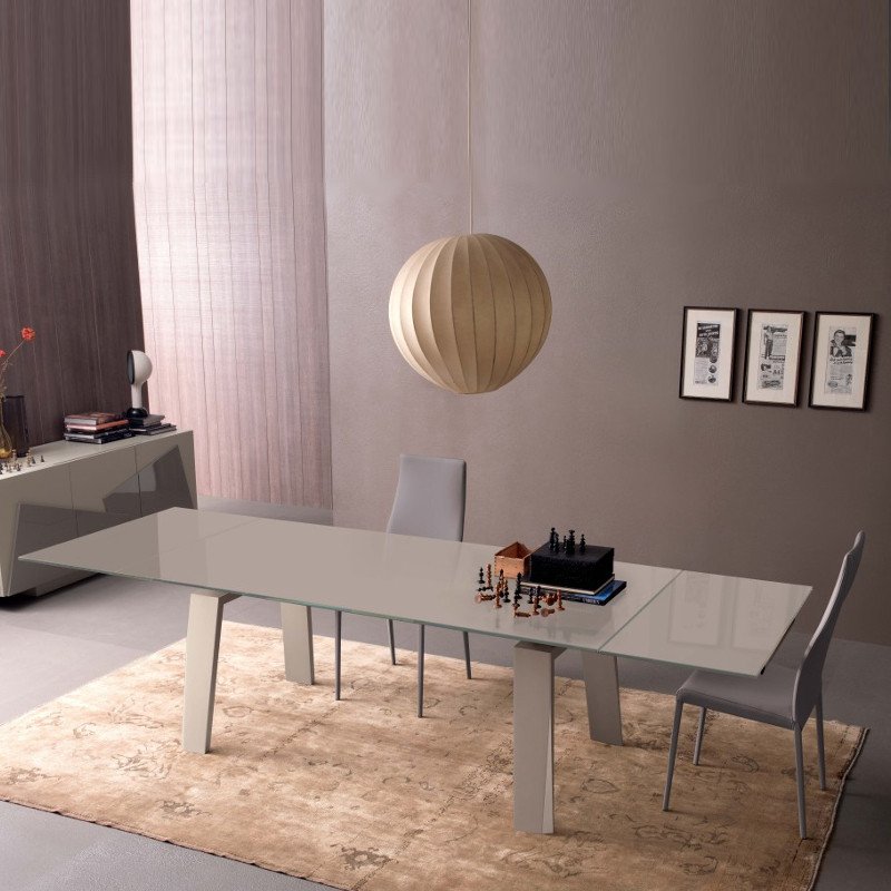 Frau 160 Bővíthető üvegasztal 160-240x90cm