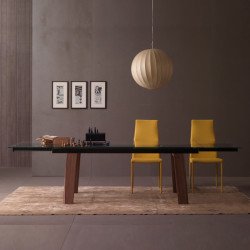 Frau 160 Bővíthető üvegasztal 160-240x90cm