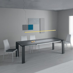 Keram 150 Bővíthető asztal 150-210x100cm kerámia lappal 02 Bővíthető étkezőasztal Olasz modern stílus COMPAR