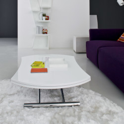 Simple Round 470 átalakítható-bővíthető asztal 02 Bővíthető étkezőasztal Olasz modern stílus COMPAR