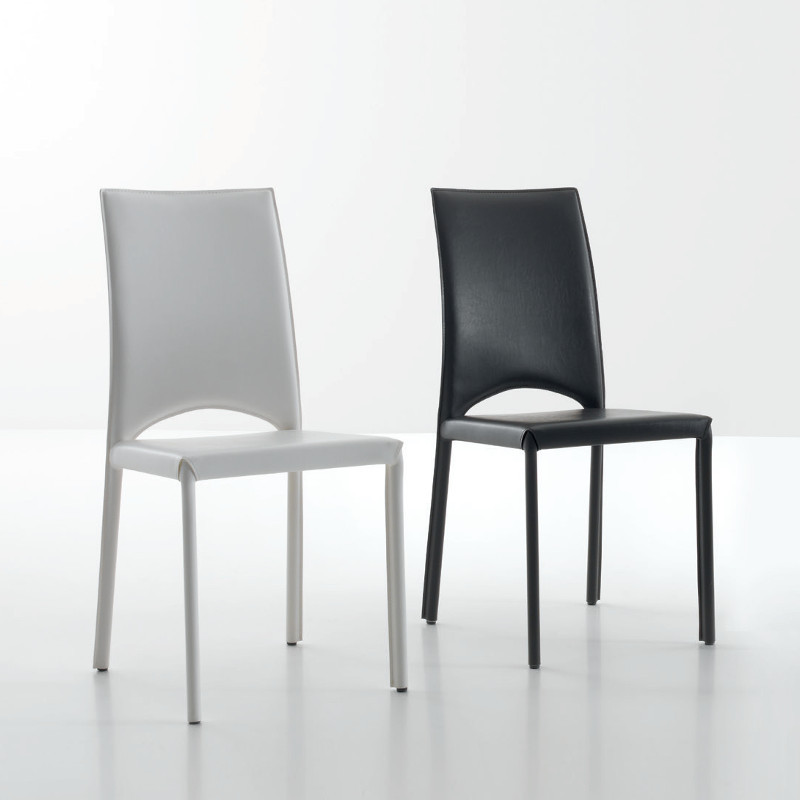 Mary 523 fém vázas szék ECO újrahasznosított bőr kárpittal