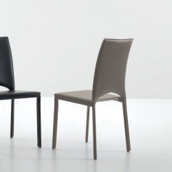 Mary 523 fém vázas szék ECO újrahasznosított bőr kárpittal