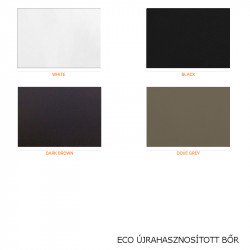 Mary 523 fém vázas szék ECO újrahasznosított bőr kárpittal