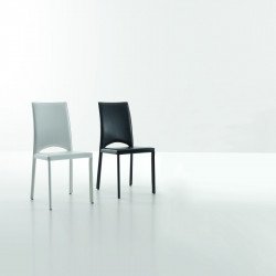 Mary 523 fém vázas szék ECO újrahasznosított bőr kárpittal