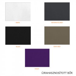 Romy 618 fém vázas bárszék újrahasznosított bőr kárpittal