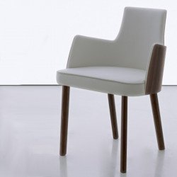 Mila 265 párnázott karosszék műbőr kárpittal 03 Favázas étkezőszékek Olasz modern stílus COMPAR