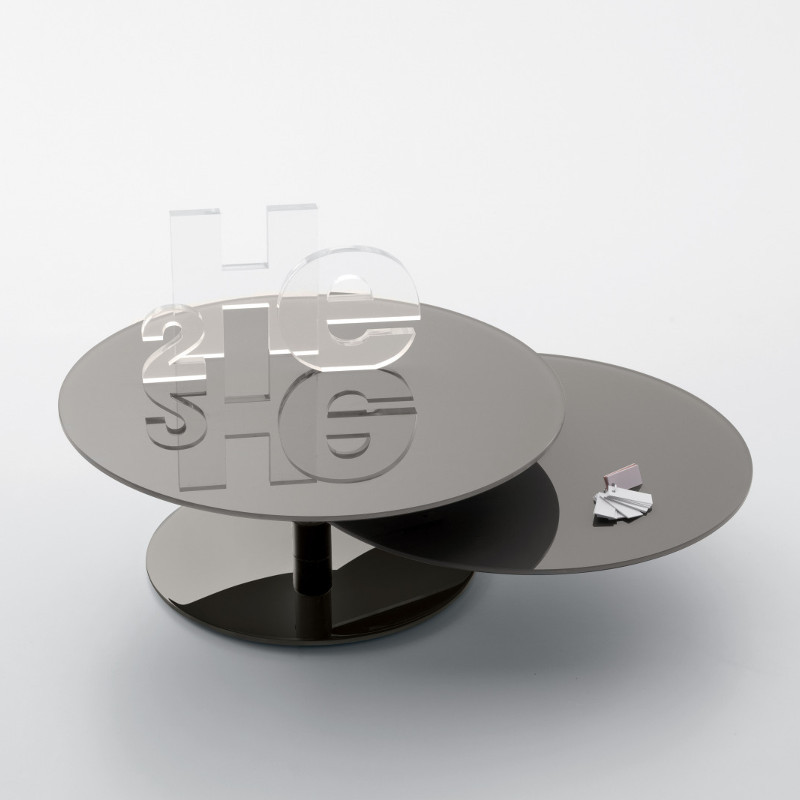 Sax 462 két asztallapos üveg dohányzóasztal