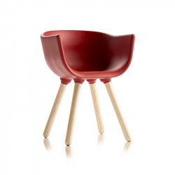 Tulip Small fa vázas tûzálló karosszék 03 Modern stílusok Olasz modern stílus Chairs & More